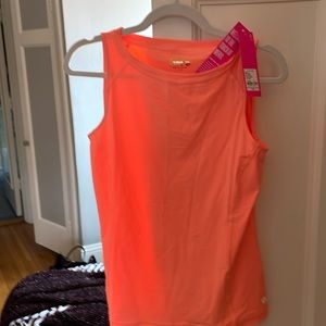 Lilly Pulitzer tank small cantaloupe orange peach Luxletic small  nwt